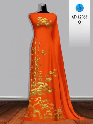 Vải Áo Dài Phong Cảnh AD 12963 22